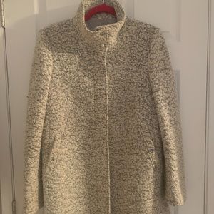 LOFT Car Coat - Black and White